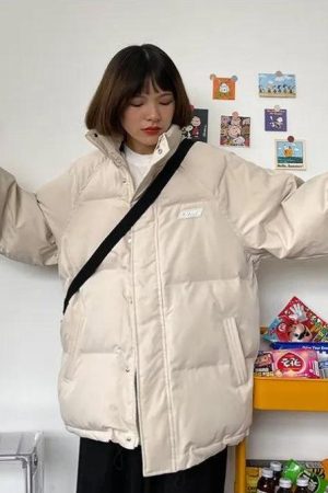 Quick Outfits, Modest Fashion Outfits Ideas Indie High Neck Puffer Jacket
