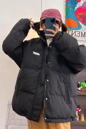 Quick Outfits, Modest Fashion Outfits Ideas Indie High Neck Puffer Jacket