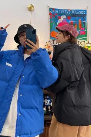 Quick Outfits, Modest Fashion Outfits Ideas Indie High Neck Puffer Jacket