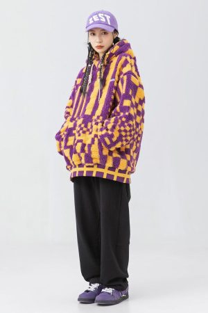 Quick Outfits, Modest Fashion Outfits Ideas Indie Oversized Plush Hoodie