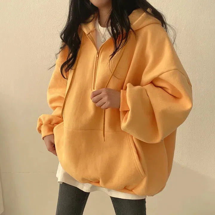 Quick Outfits, Modest Fashion Outfits Ideas Indie Oversized Zip Up Hoodie Quick Outfits, Modest Fashion Outfits Ideas Indie Oversized Zip Up Hoodie