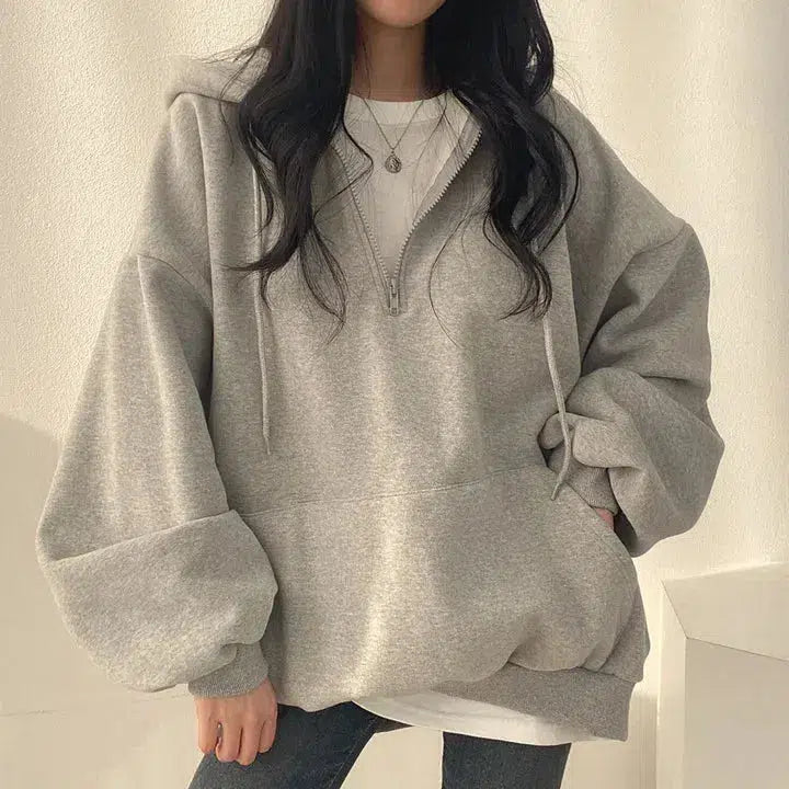 Quick Outfits, Modest Fashion Outfits Ideas Indie Oversized Zip Up Hoodie Quick Outfits, Modest Fashion Outfits Ideas Indie Oversized Zip Up Hoodie