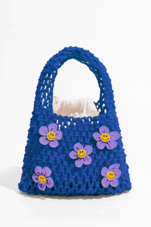 Quick Outfits, Modest Fashion Outfits Ideas Indie Smiley Flowers Crochet Bag