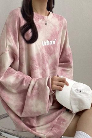 Quick Outfits, Modest Fashion Outfits Ideas Indie Urban Print Longline Sweatshirt