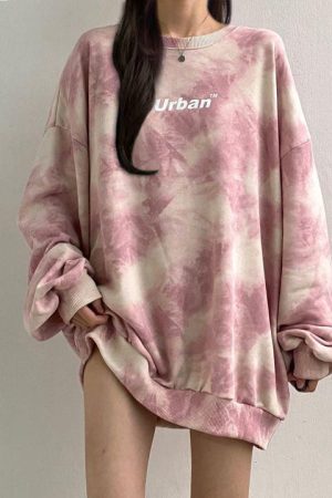 Quick Outfits, Modest Fashion Outfits Ideas Indie Urban Print Longline Sweatshirt