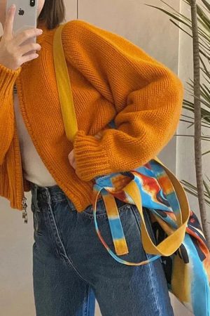 Quick Outfits, Modest Fashion Outfits Ideas Indie Zip Up Knitted Cardigan