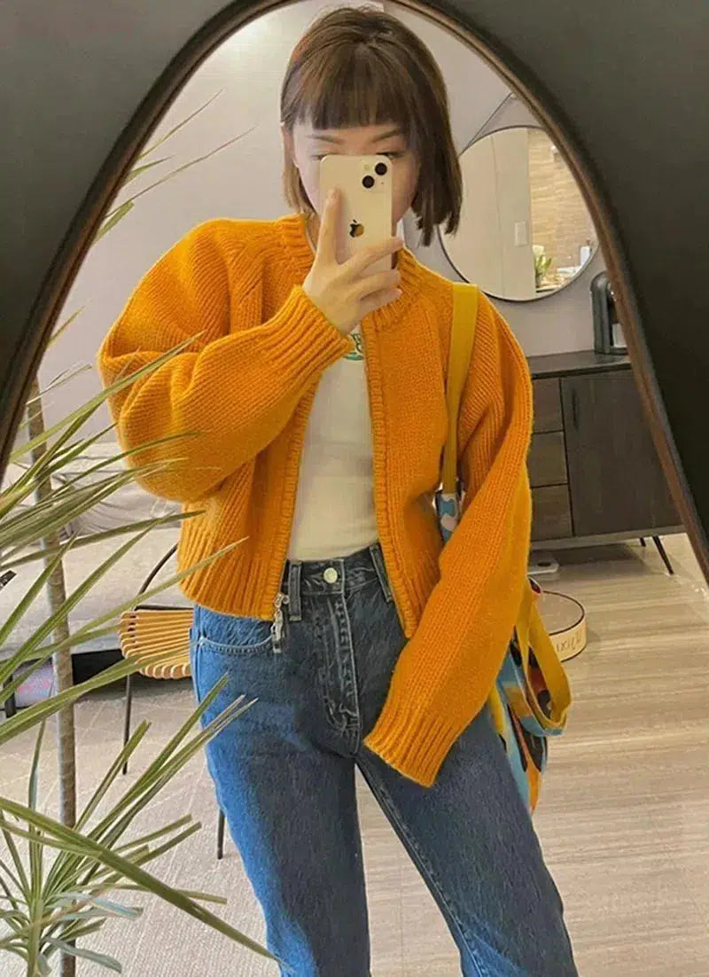 Quick Outfits, Modest Fashion Outfits Ideas Indie Zip Up Knitted Cardigan Quick Outfits, Modest Fashion Outfits Ideas Indie Zip Up Knitted Cardigan