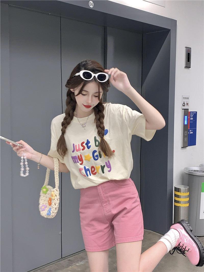 Quick Outfits, Modest Fashion Outfits Ideas Just Be My Girl Cherry Tee Quick Outfits, Modest Fashion Outfits Ideas Just Be My Girl Cherry Tee