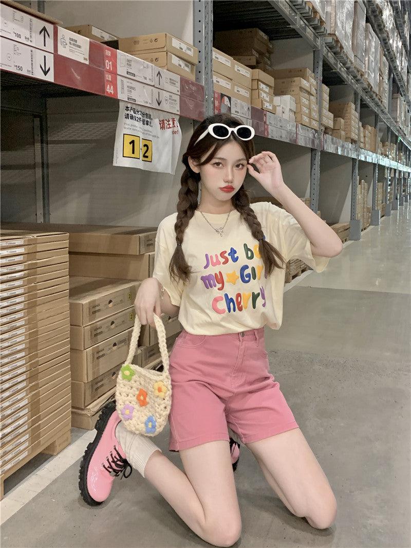 Quick Outfits, Modest Fashion Outfits Ideas Just Be My Girl Cherry Tee Quick Outfits, Modest Fashion Outfits Ideas Just Be My Girl Cherry Tee