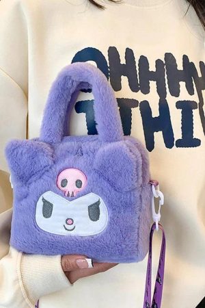 Quick Outfits, Modest Fashion Outfits Ideas Kawaii Fluffy Sanrio Handbag