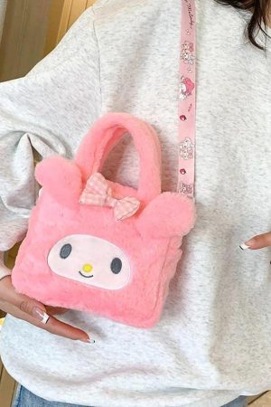 Quick Outfits, Modest Fashion Outfits Ideas Kawaii Fluffy Sanrio Handbag