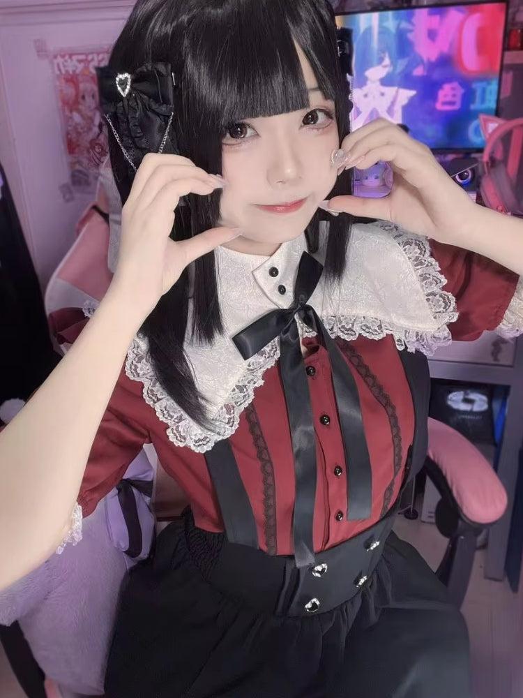 Quick Outfits, Modest Fashion Outfits Ideas Kawaii Goth Collar Shirt Quick Outfits, Modest Fashion Outfits Ideas Kawaii Goth Collar Shirt