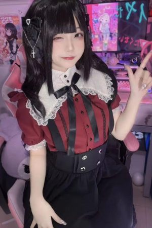 Quick Outfits, Modest Fashion Outfits Ideas Kawaii Goth Collar Shirt