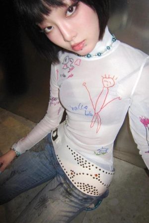 Quick Outfits, Modest Fashion Outfits Ideas Kid's Art Mesh Top