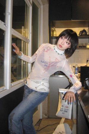 Quick Outfits, Modest Fashion Outfits Ideas Kid's Art Mesh Top