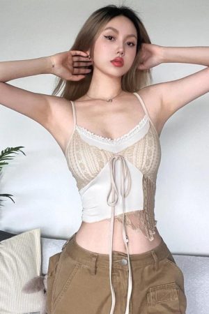 Quick Outfits, Modest Fashion Outfits Ideas Lace Asymmetric Patchwork Top