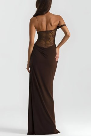 Quick Outfits, Modest Fashion Outfits Ideas Lace Bodice Maxi Dress