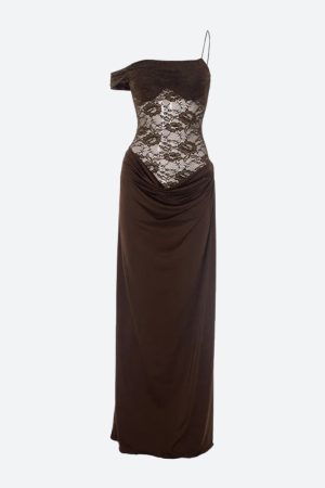 Quick Outfits, Modest Fashion Outfits Ideas Lace Bodice Maxi Dress