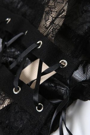 Quick Outfits, Modest Fashion Outfits Ideas Lace Corset Top