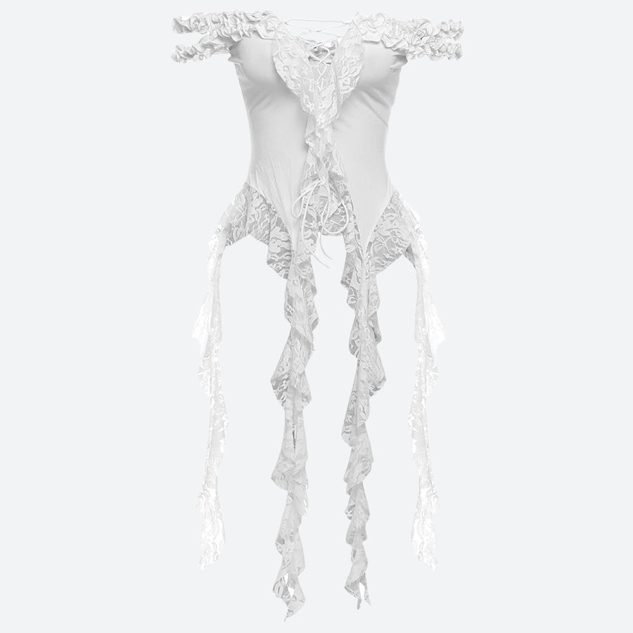 Quick Outfits, Modest Fashion Outfits Ideas Lace Ruffled Top Quick Outfits, Modest Fashion Outfits Ideas Lace Ruffled Top