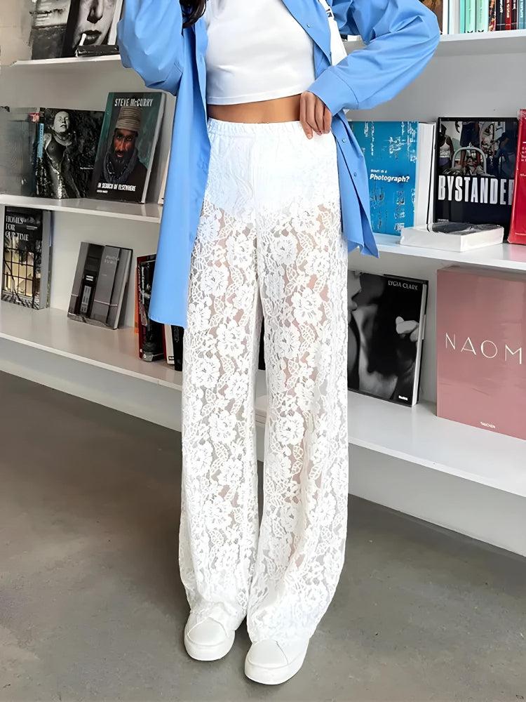 Quick Outfits, Modest Fashion Outfits Ideas Lace Sheer Pants Quick Outfits, Modest Fashion Outfits Ideas Lace Sheer Pants