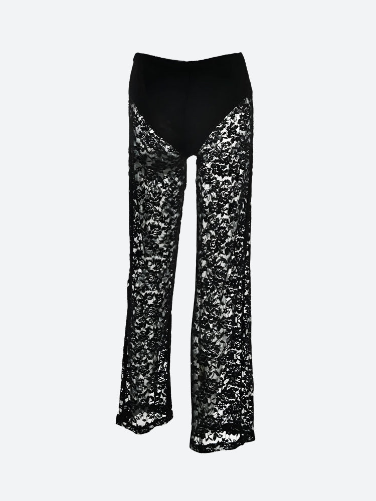 Quick Outfits, Modest Fashion Outfits Ideas Lace Sheer Pants Quick Outfits, Modest Fashion Outfits Ideas Lace Sheer Pants