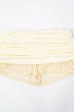 Quick Outfits, Modest Fashion Outfits Ideas Lace Top & Bodysuit Two Piece Set