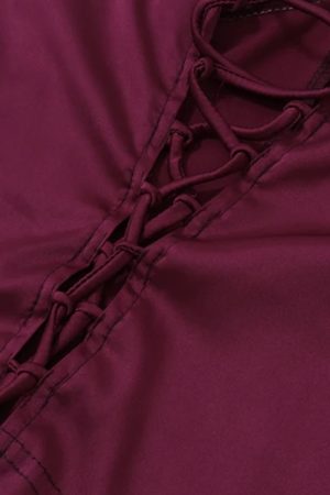 Quick Outfits, Modest Fashion Outfits Ideas Lace Up Corset Top & Maxi Skirt Two Piece Set