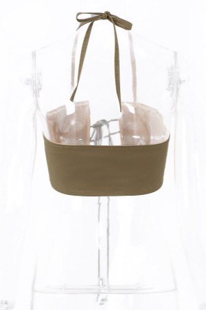 Quick Outfits, Modest Fashion Outfits Ideas Lace Up Halter Top