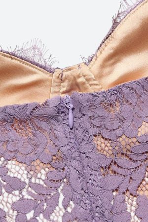 Quick Outfits, Modest Fashion Outfits Ideas Lace Wired Mini Dress