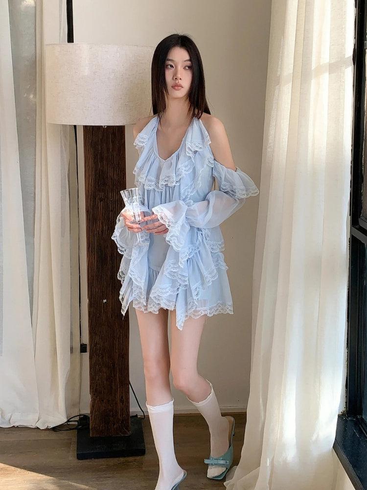 Quick Outfits, Modest Fashion Outfits Ideas Layered Ruffled Mini Dress Quick Outfits, Modest Fashion Outfits Ideas Layered Ruffled Mini Dress