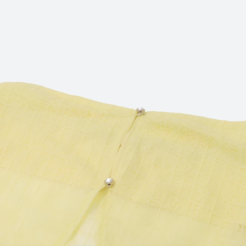 Quick Outfits, Modest Fashion Outfits Ideas Lemon Strapless Top & Midi Skirt Two Piece Set Quick Outfits, Modest Fashion Outfits Ideas Lemon Strapless Top & Midi Skirt Two Piece Set