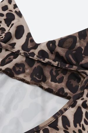 Quick Outfits, Modest Fashion Outfits Ideas Leopard Backless Mini Dress