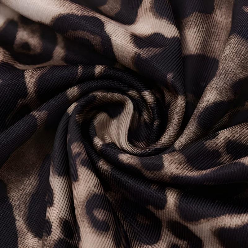 Quick Outfits, Modest Fashion Outfits Ideas Leopard Backless Mini Dress Quick Outfits, Modest Fashion Outfits Ideas Leopard Backless Mini Dress