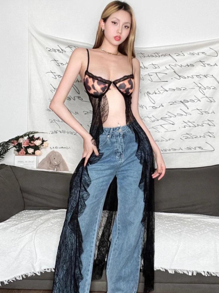 Quick Outfits, Modest Fashion Outfits Ideas Leopard Lace Bra Top Quick Outfits, Modest Fashion Outfits Ideas Leopard Lace Bra Top