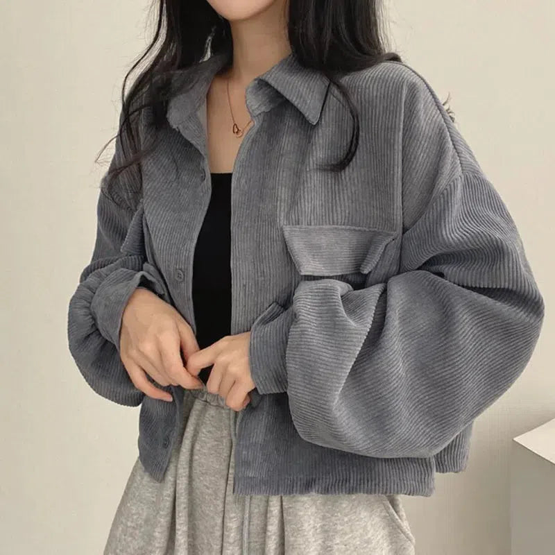 Quick Outfits, Modest Fashion Outfits Ideas Light Academia Cropped Corduroy Jacket Quick Outfits, Modest Fashion Outfits Ideas Light Academia Cropped Corduroy Jacket