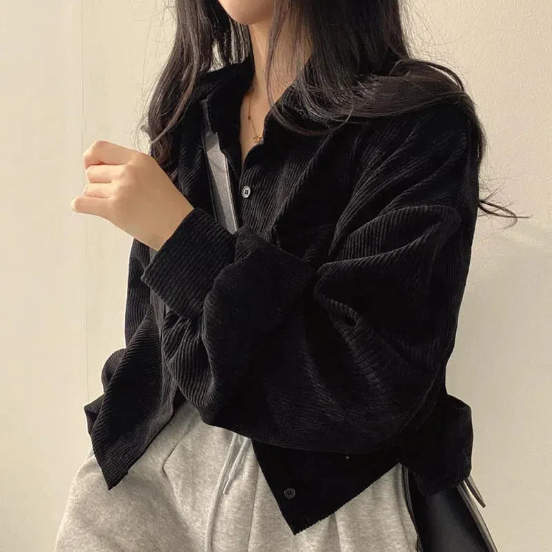 Quick Outfits, Modest Fashion Outfits Ideas Light Academia Cropped Corduroy Jacket Quick Outfits, Modest Fashion Outfits Ideas Light Academia Cropped Corduroy Jacket