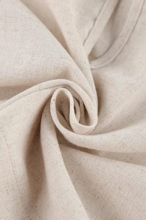 Quick Outfits, Modest Fashion Outfits Ideas Linen Lace Up Crop Top & Pants Two Piece Set