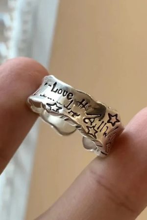 Quick Outfits, Modest Fashion Outfits Ideas Love Engraved Ring