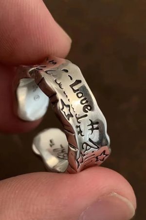Quick Outfits, Modest Fashion Outfits Ideas Love Engraved Ring