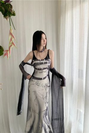 Quick Outfits, Modest Fashion Outfits Ideas Marble Maxi Dress