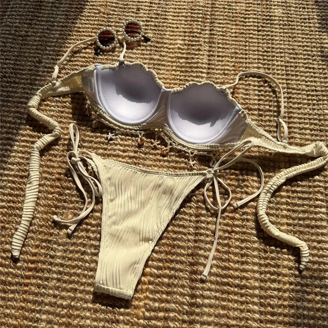 Quick Outfits, Modest Fashion Outfits Ideas Mermaidcore Bikini Set Quick Outfits, Modest Fashion Outfits Ideas Mermaidcore Bikini Set