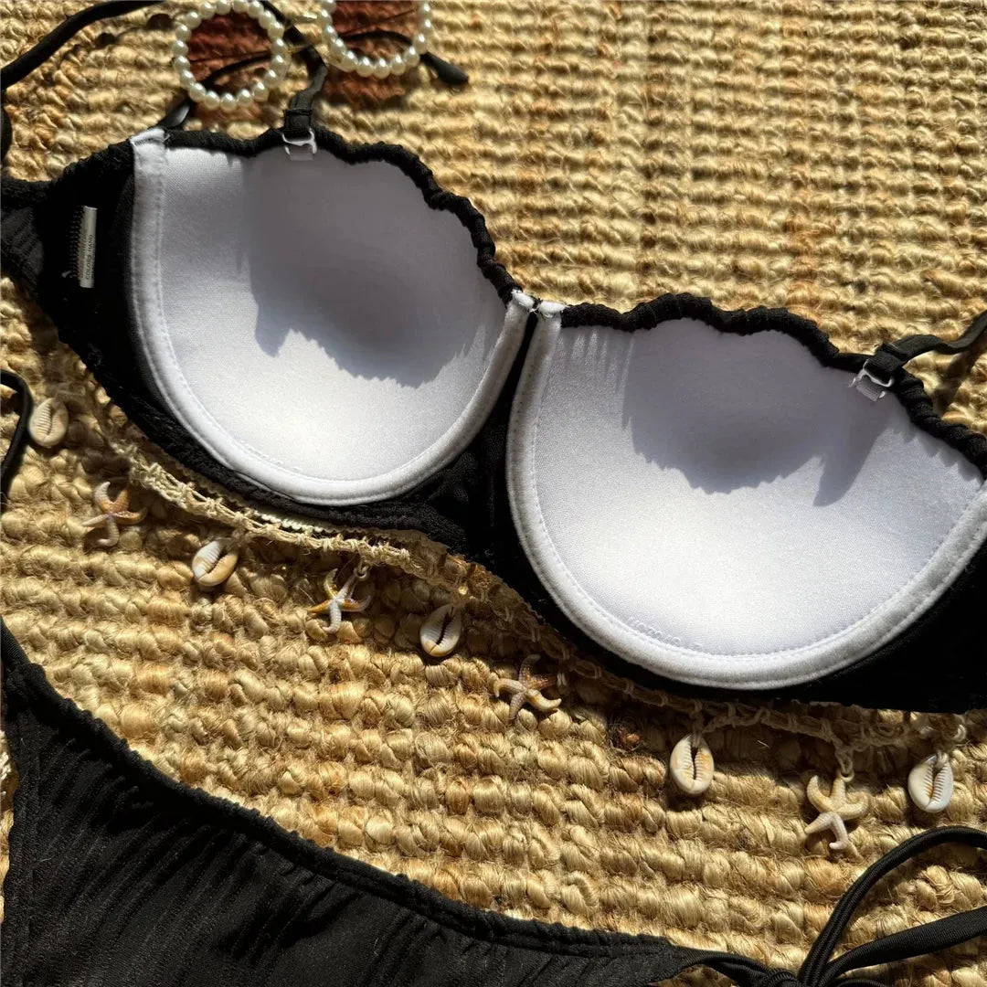 Quick Outfits, Modest Fashion Outfits Ideas Mermaidcore Bikini Set Quick Outfits, Modest Fashion Outfits Ideas Mermaidcore Bikini Set