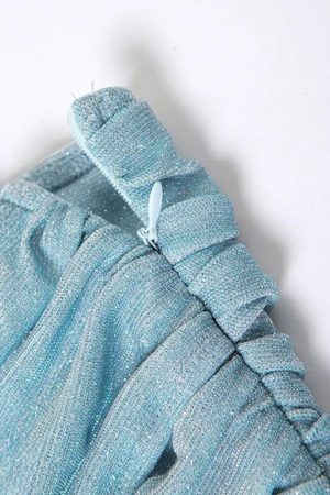 Quick Outfits, Modest Fashion Outfits Ideas Mermaidcore Glitter Mini Dress