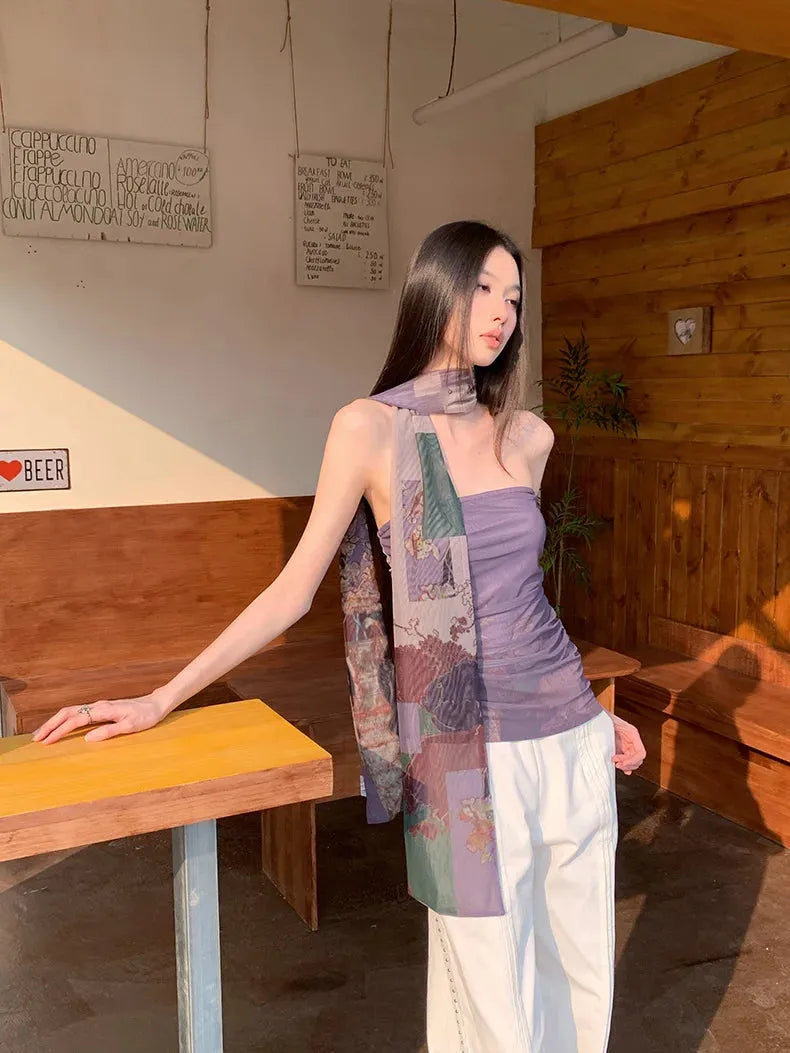 Quick Outfits, Modest Fashion Outfits Ideas Mesh Layered Tube Top Quick Outfits, Modest Fashion Outfits Ideas Mesh Layered Tube Top