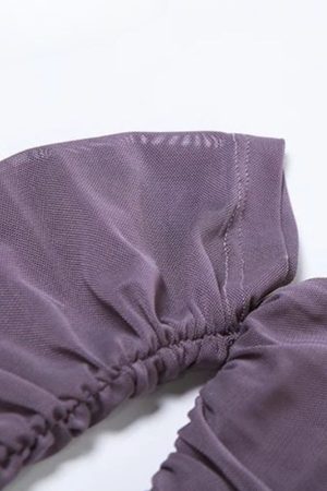 Quick Outfits, Modest Fashion Outfits Ideas Mesh Ruffled Strapless Mini Dress