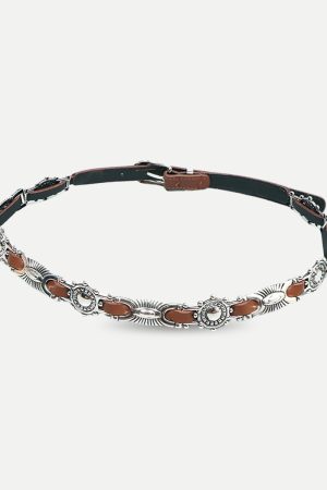 Quick Outfits, Modest Fashion Outfits Ideas Metal Faux Leather Tiny Belt