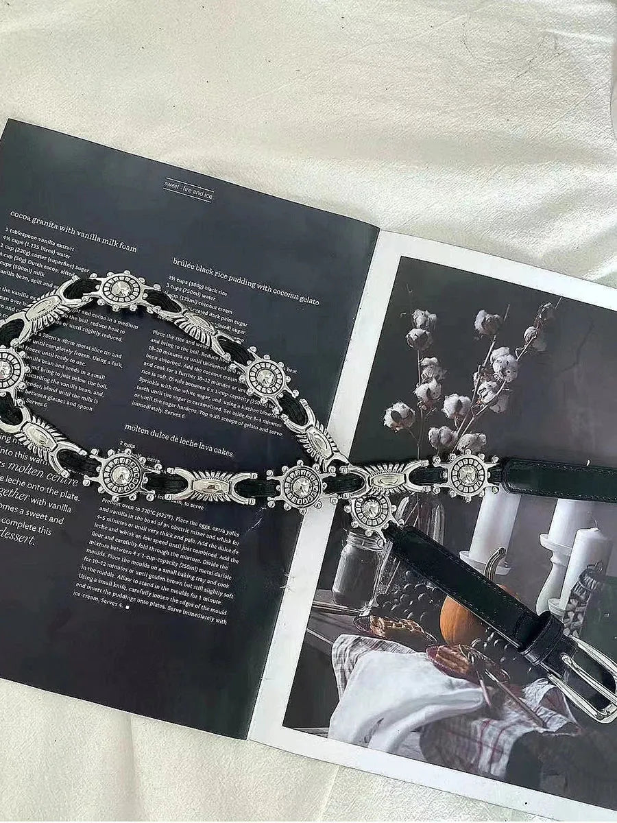 Quick Outfits, Modest Fashion Outfits Ideas Metal Faux Leather Tiny Belt Quick Outfits, Modest Fashion Outfits Ideas Metal Faux Leather Tiny Belt