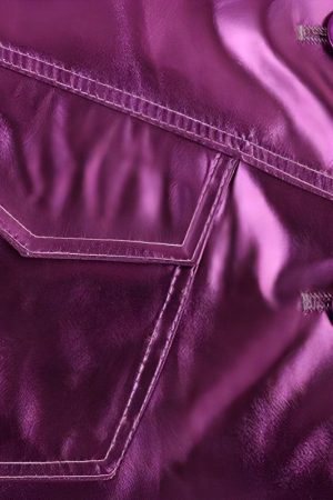 Quick Outfits, Modest Fashion Outfits Ideas Metallic Fuchsia Faux Leather Jacket
