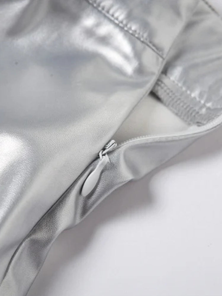 Quick Outfits, Modest Fashion Outfits Ideas Metallic Silver Maxi Dress Quick Outfits, Modest Fashion Outfits Ideas Metallic Silver Maxi Dress